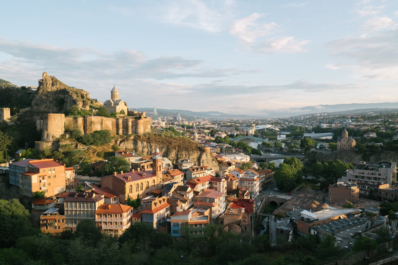 Narikala Fortress in Tbilisi, Georgia