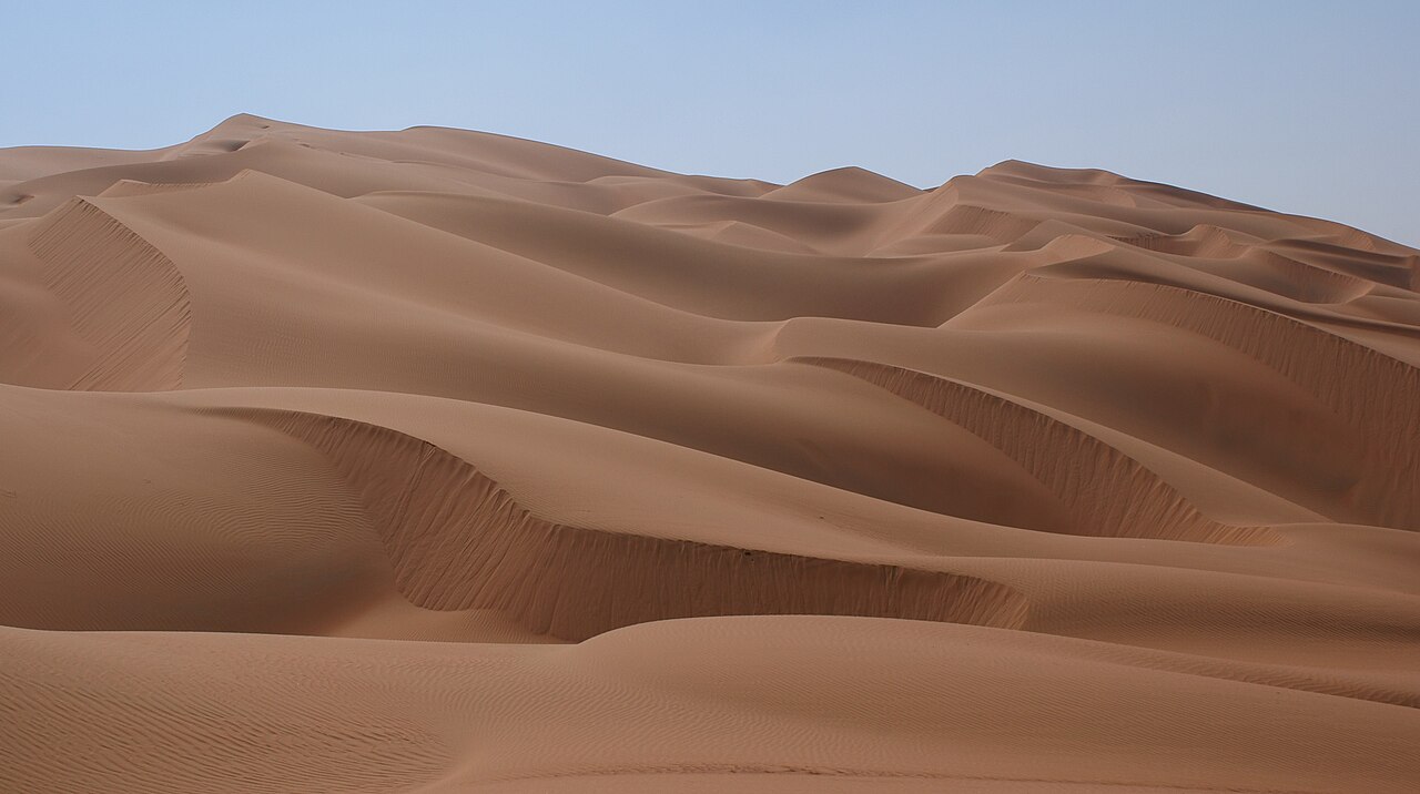 Rub' al Khali or Empty Quarter, the largest sand desert on Earth