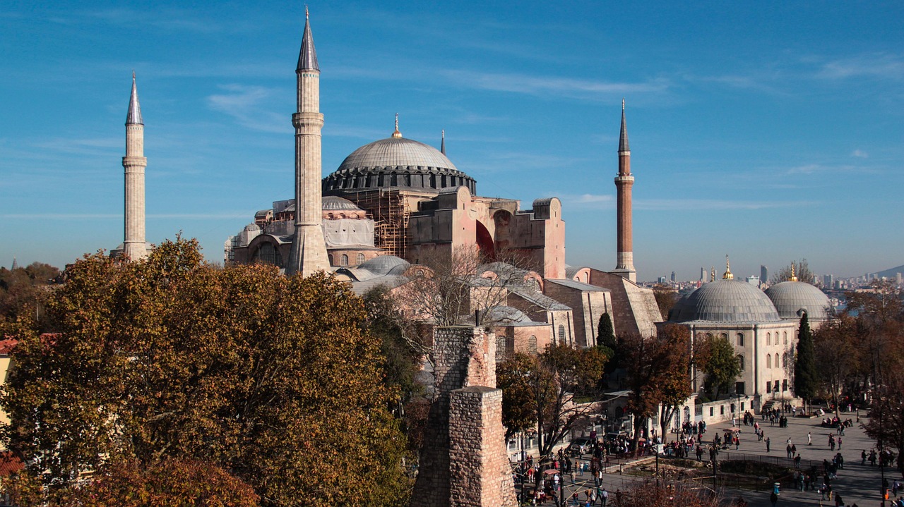 The Hagia Sophia in Istanbul, Turkey.